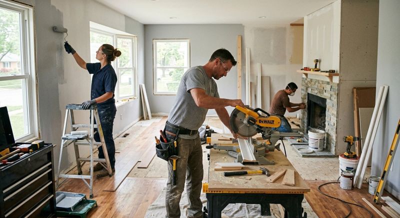 Living Room Remodeling in Conroe, TX